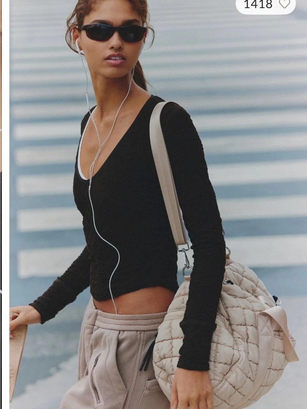 Free People Crochet All Day Long Sleeve